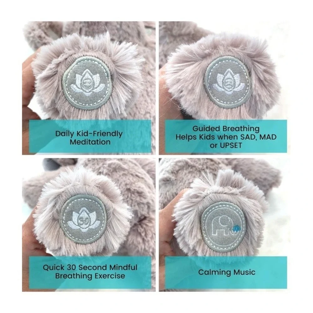Omi The‎ Elephant 12 Inch Kid Friendly Mindfulness Toy for Emotional Regulation